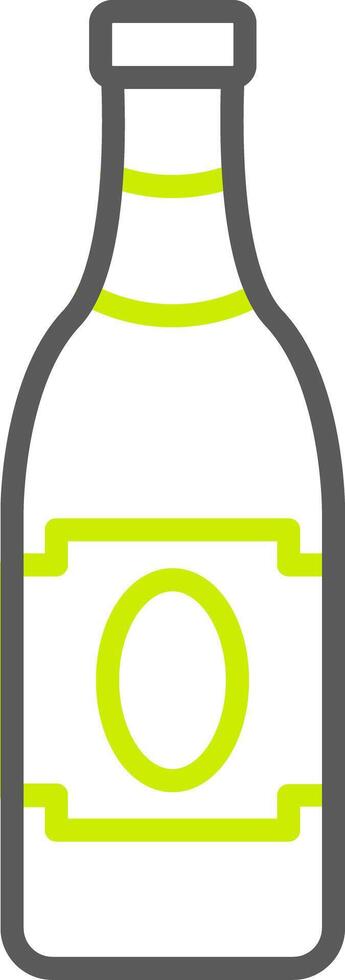 Beer Bottle Soft Tone Graphic vector