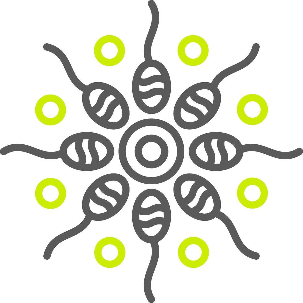 Sperm Shadowed Badge Graphic vector