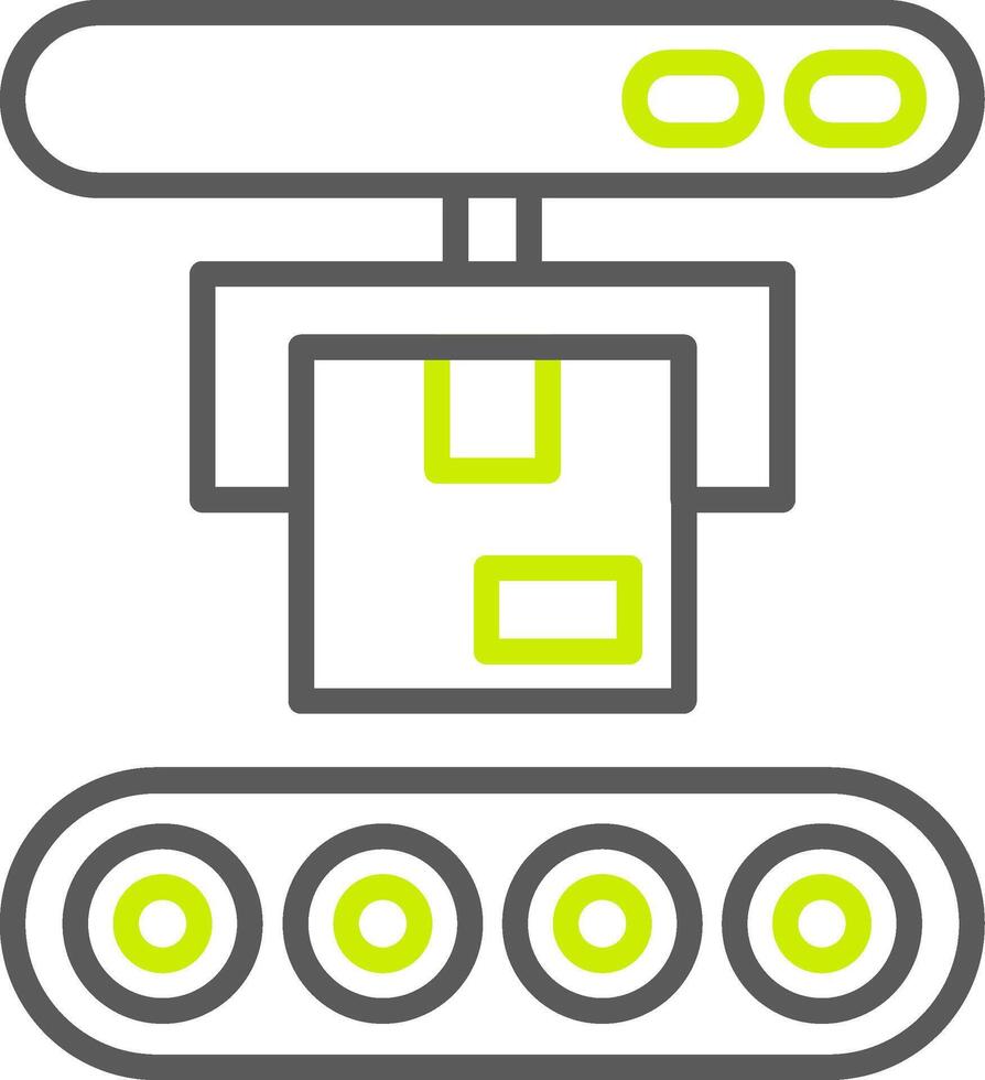 Conveyor Belt Streamlined App Object vector