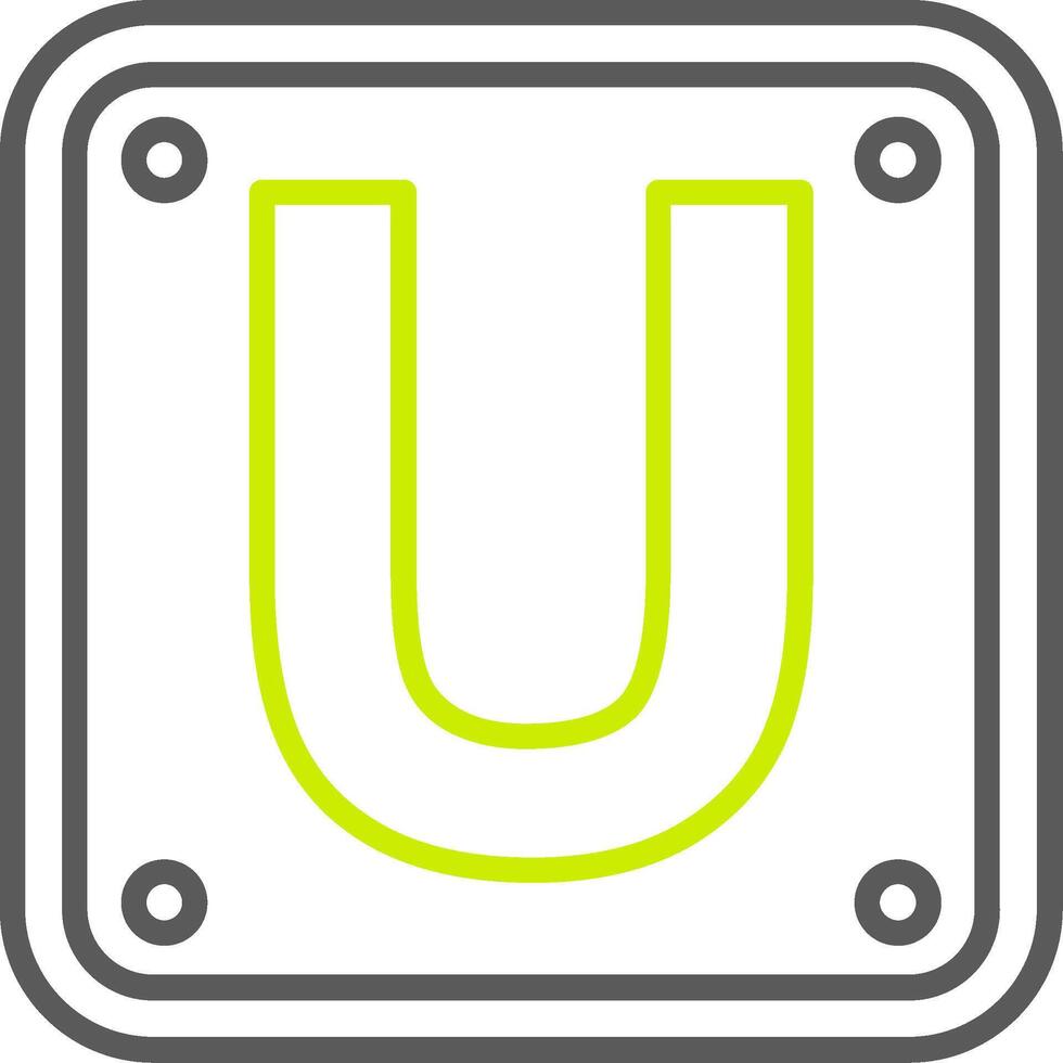 Letter U Optimized Web Graphic vector