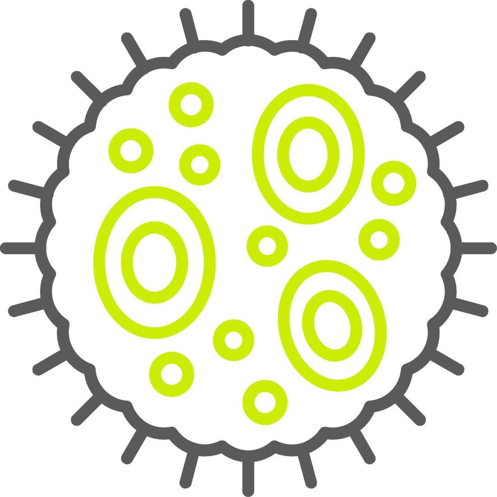 Bacteria Streamlined Design Token vector