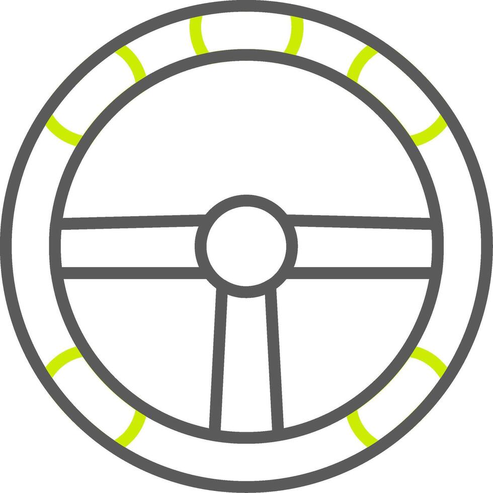 Steering Wheel Optimized Line Drawing vector