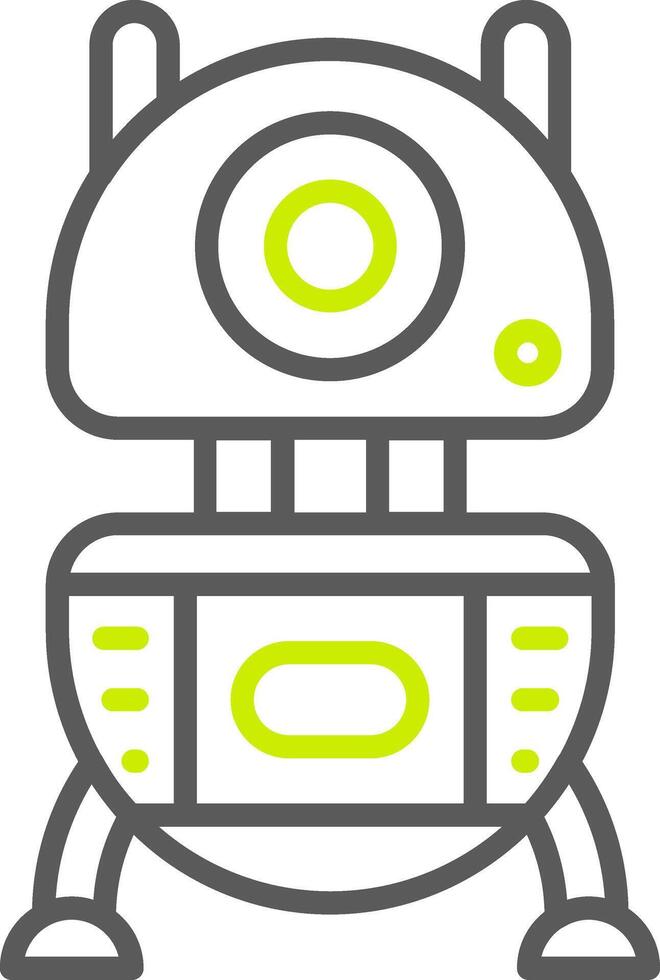 Robot Elegant Visual Mark vector