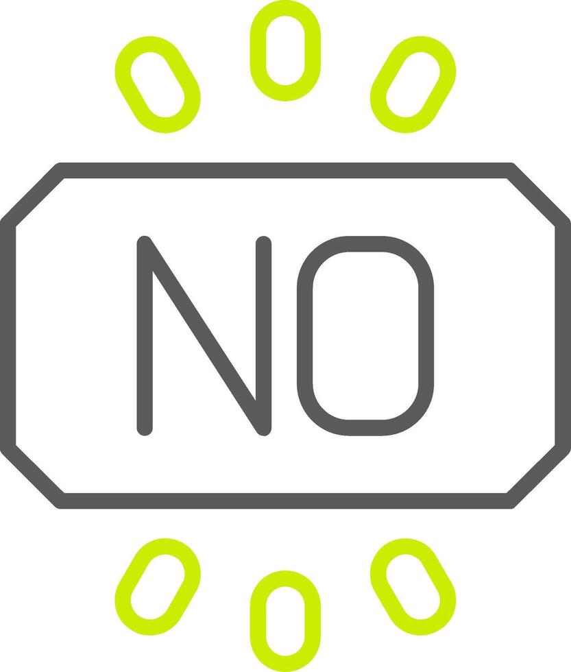 No Streamlined Tech Badge vector