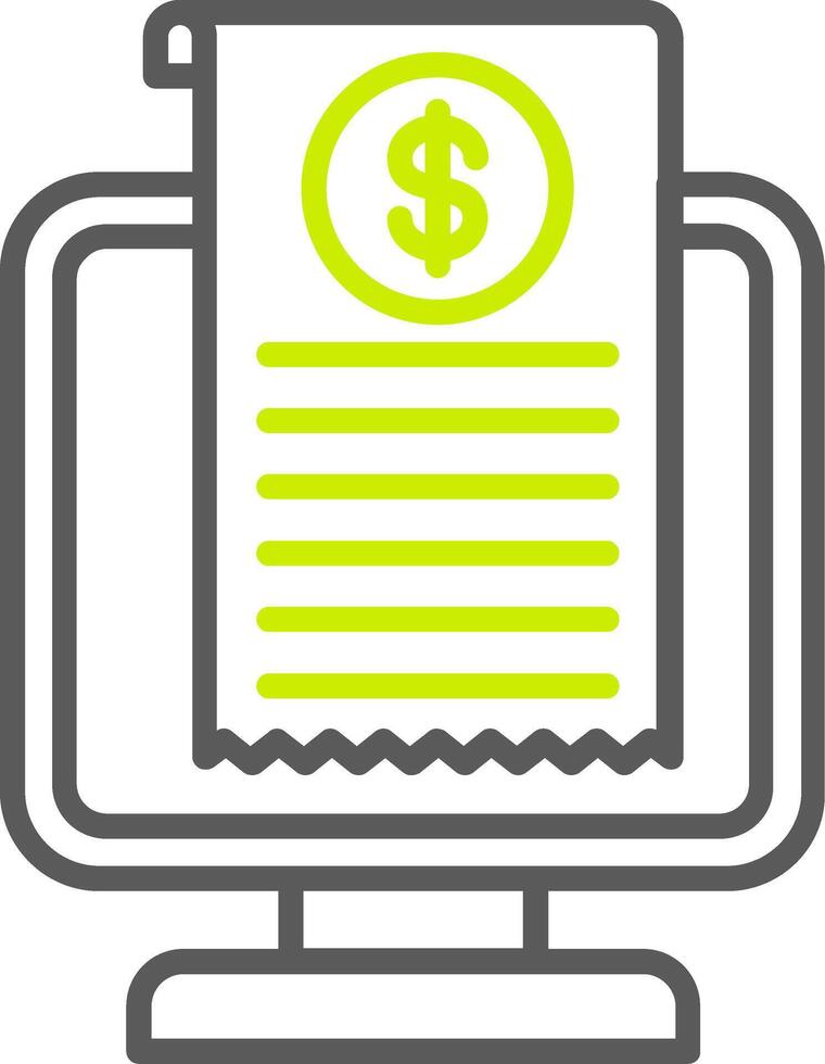 Receipt Light Mode Icon vector