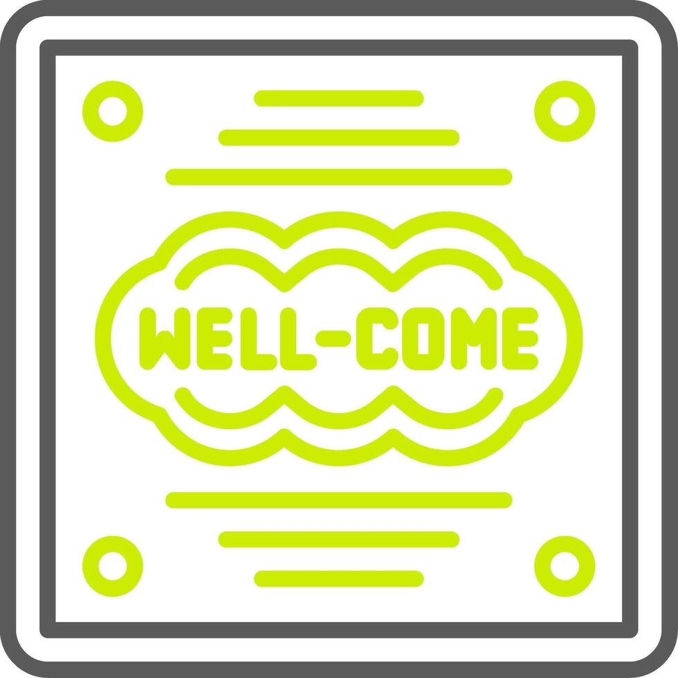 Welcome Custom Visual Mark vector