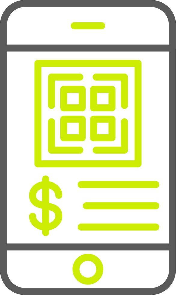 Cashless Payment Responsive UX Token vector