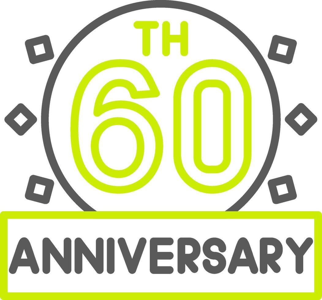 60th Anniversary Versatile Design Token vector