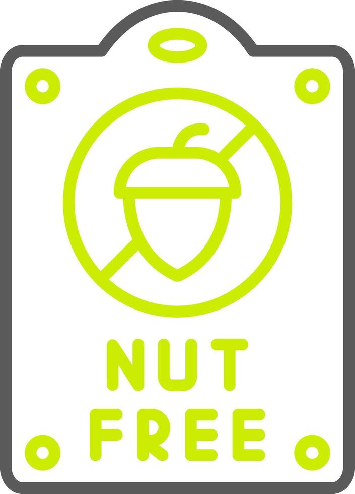 Nut free Optimized Visual Mark vector