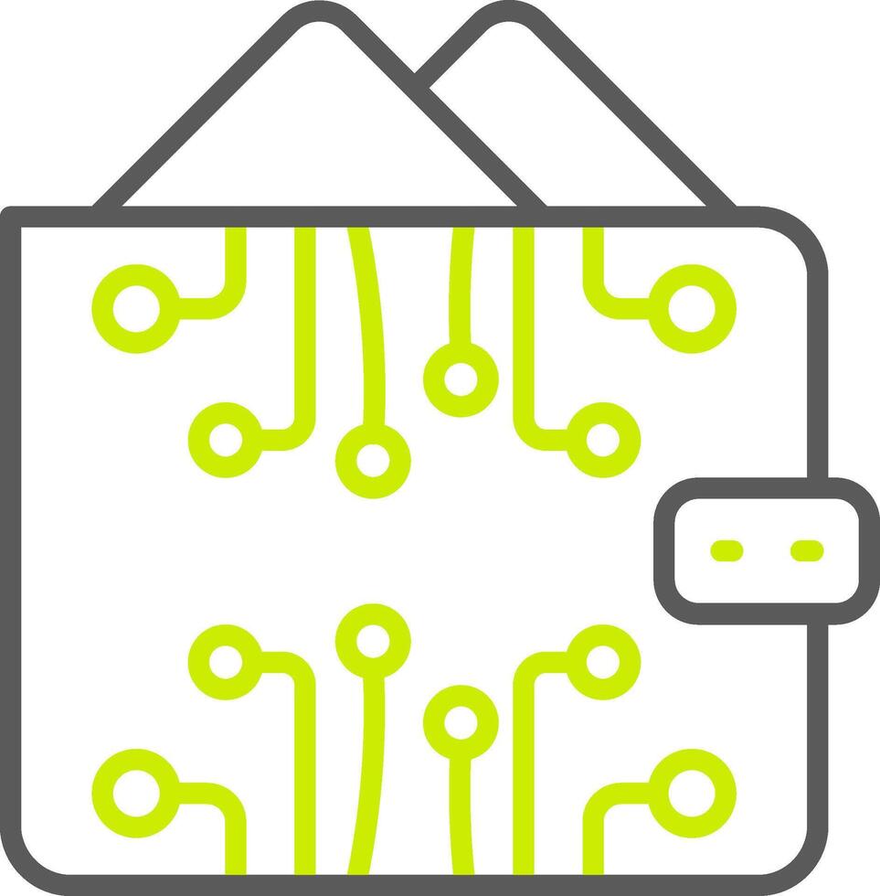 Ewallet Streamlined Line Drawing vector