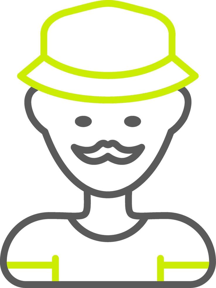 Man Dynamic Tech Badge vector