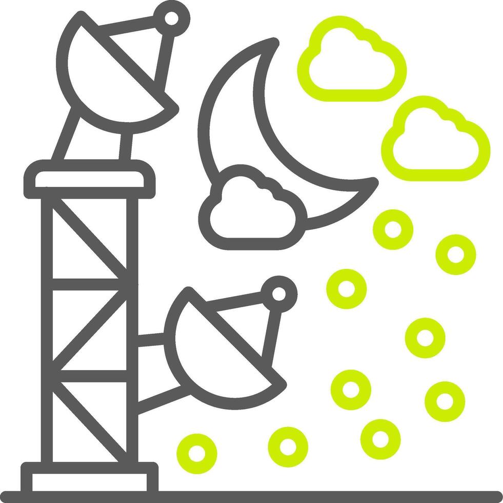 Satellite Tower Refined UX Graphic vector