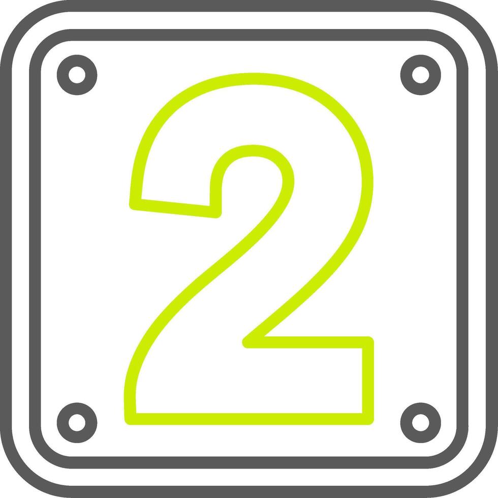 Number 2 Smart Tech Badge vector