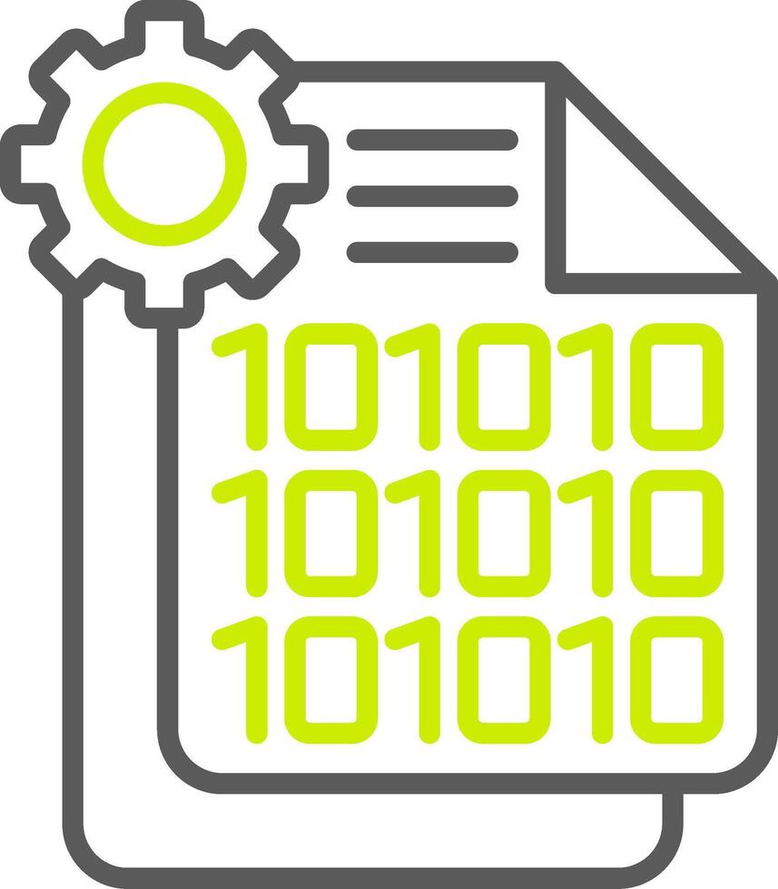 Binary Code Smart Design Token vector