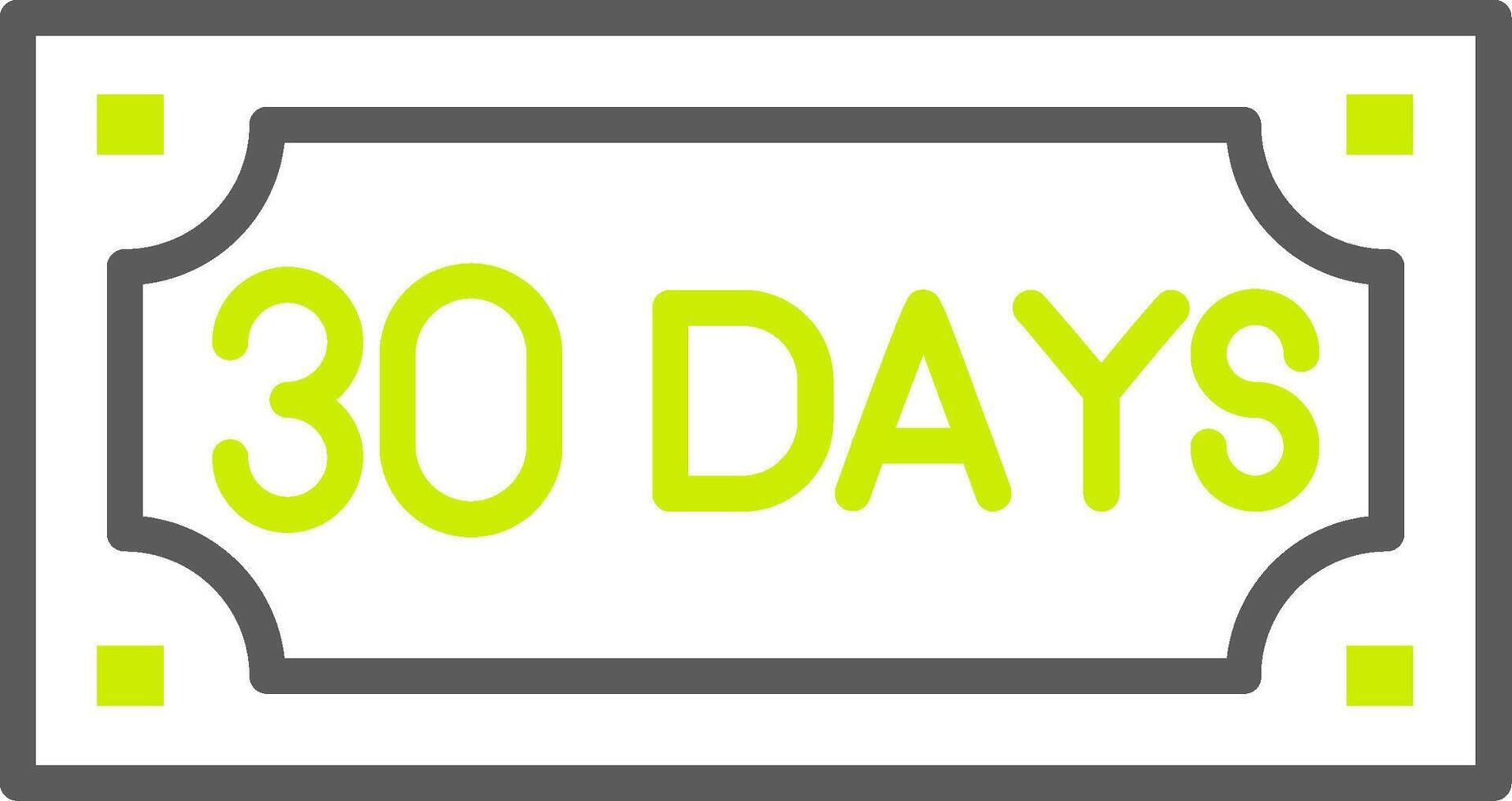 Days Clean Frame Graphic vector