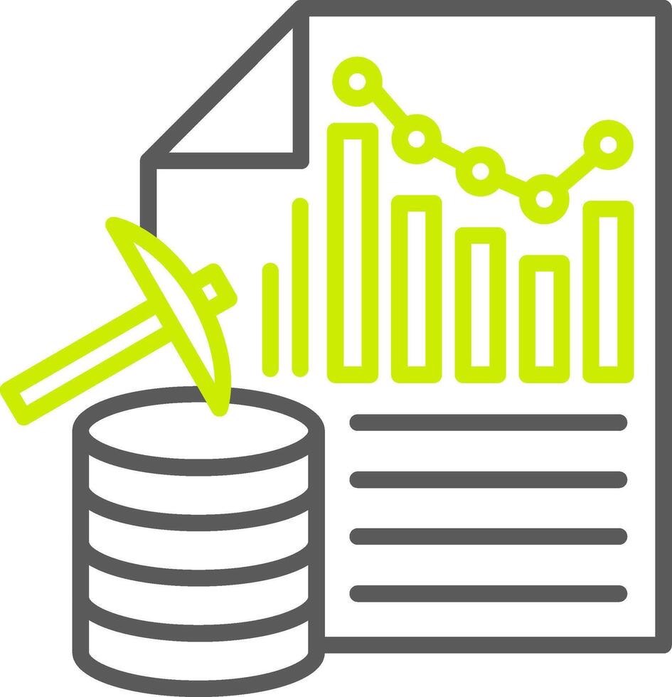 Data Mining Modern UI Piece vector