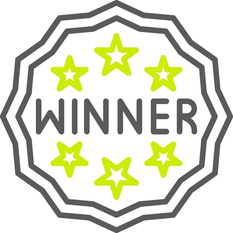Winner Highlighted UX Stamp vector