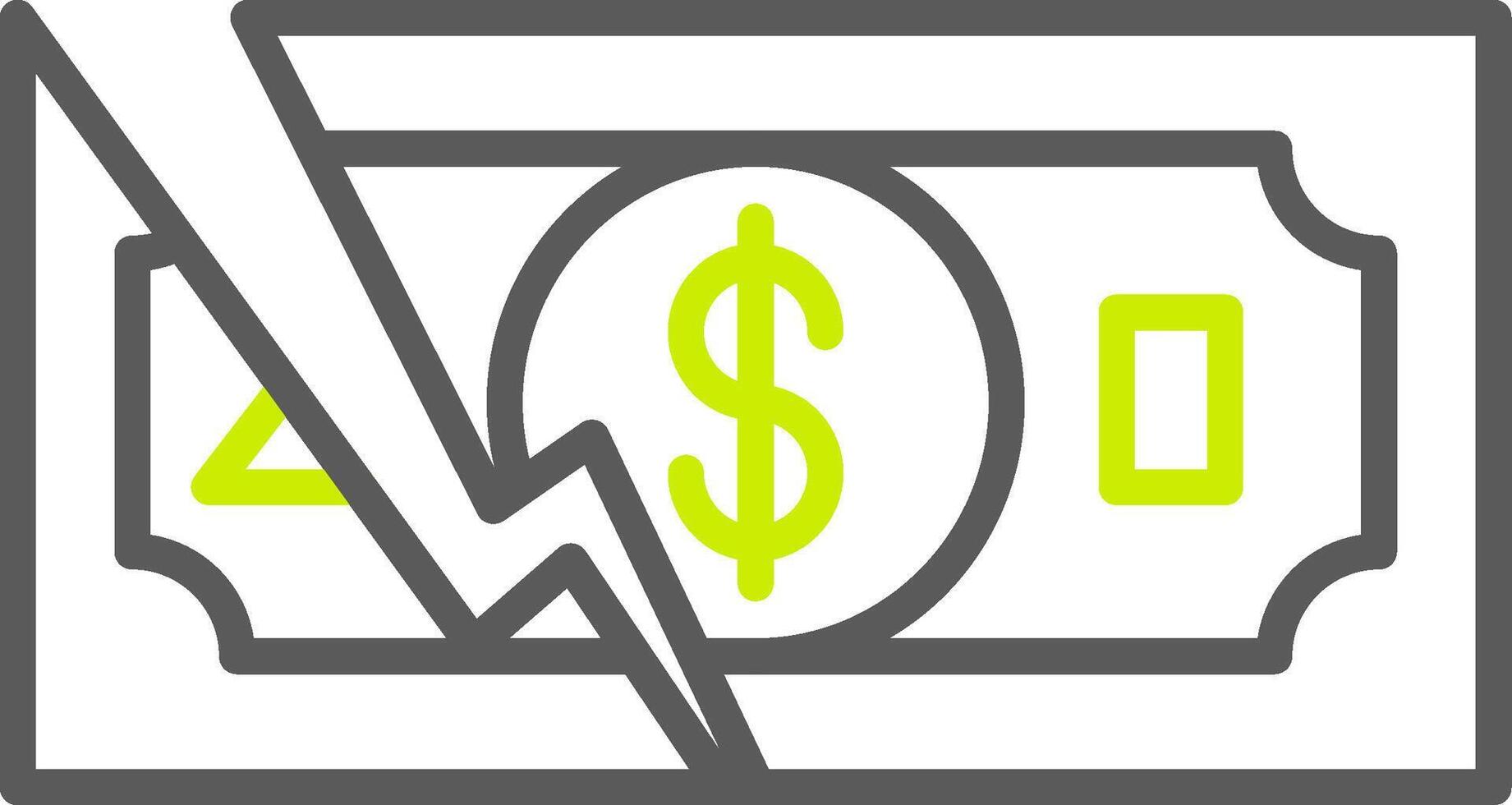 Bankruptcy Elegant Design Token vector