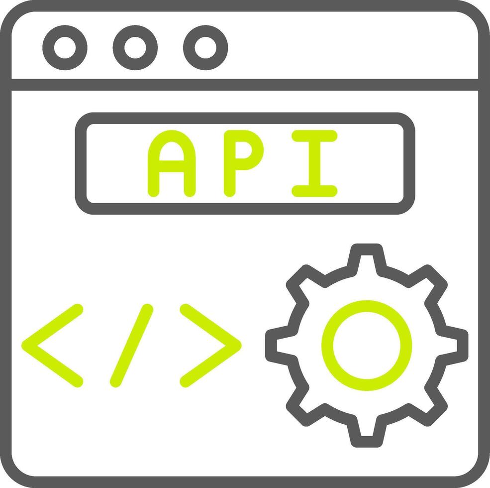 Api Neon Grid Feature vector