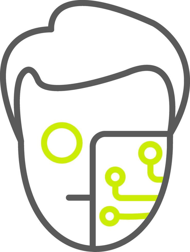 Cyborg Streamlined App Object vector