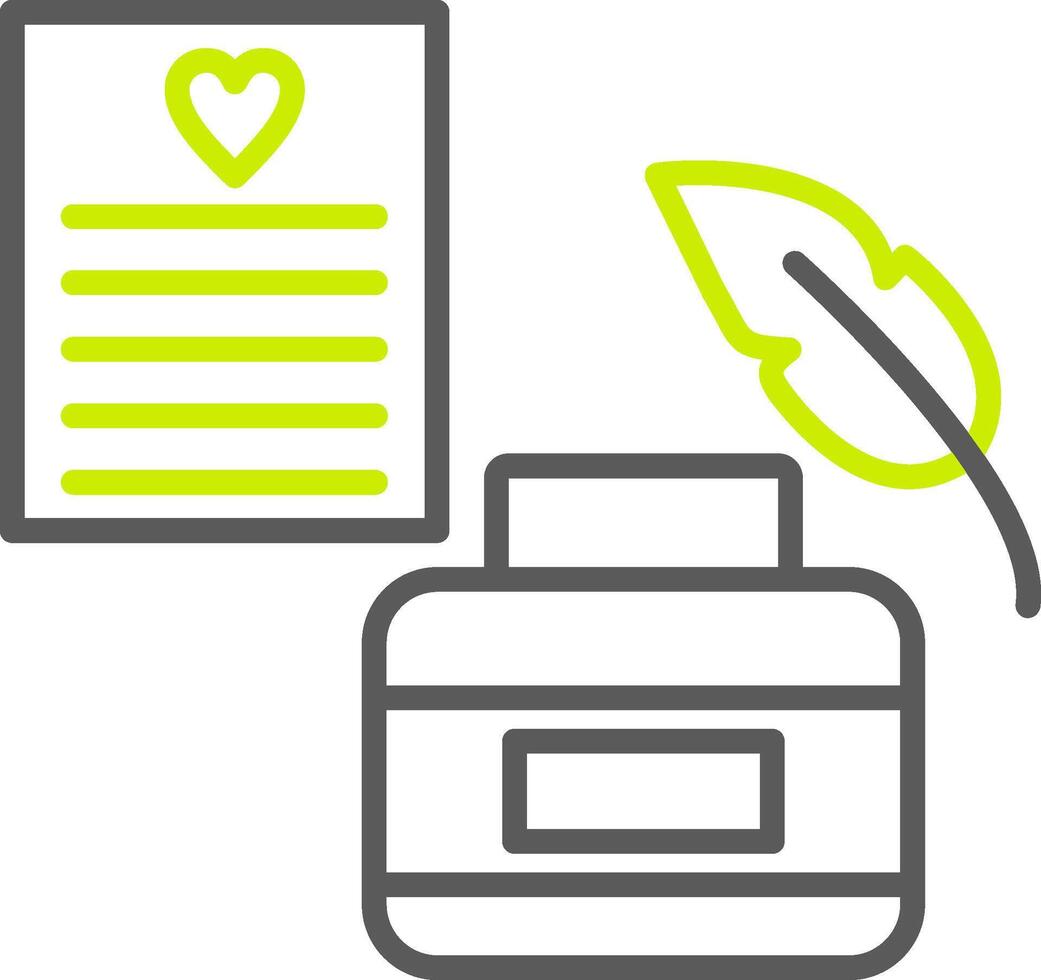 Inkwell Sleek Icon Frame vector