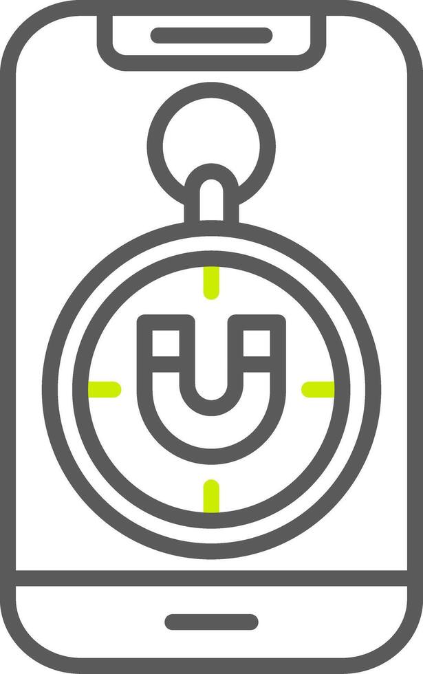 Magnetometer Dynamic Tech Badge vector