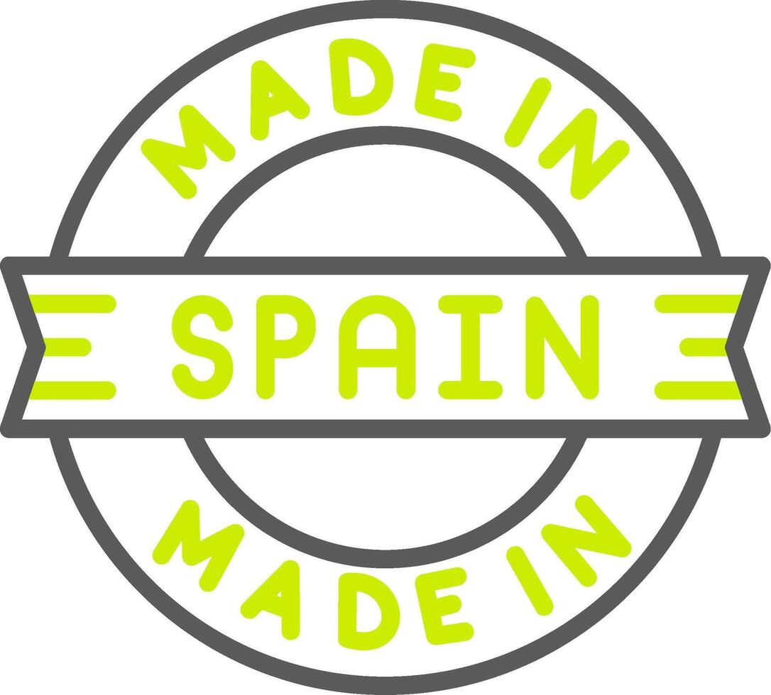 Made In Spain Elegant Visual Mark vector