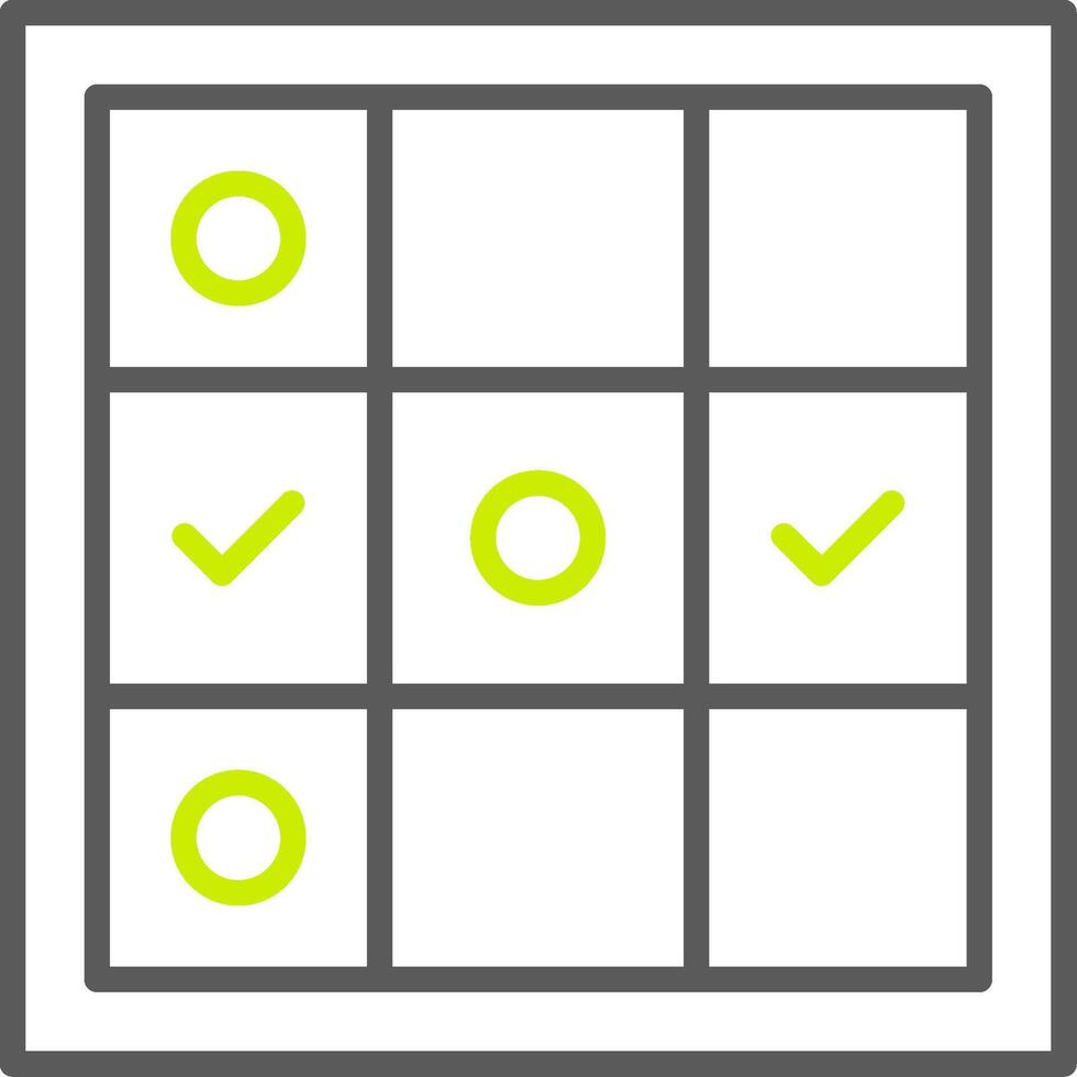 Tic Tac Toe Custom UX Asset vector