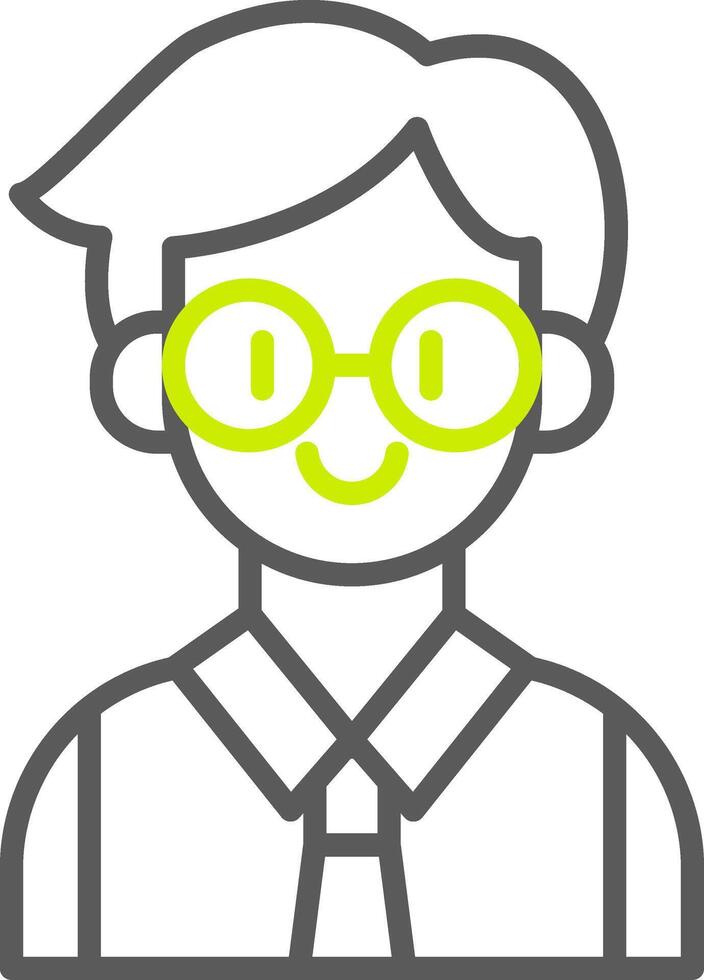 Teacher Bold Shape Icon vector