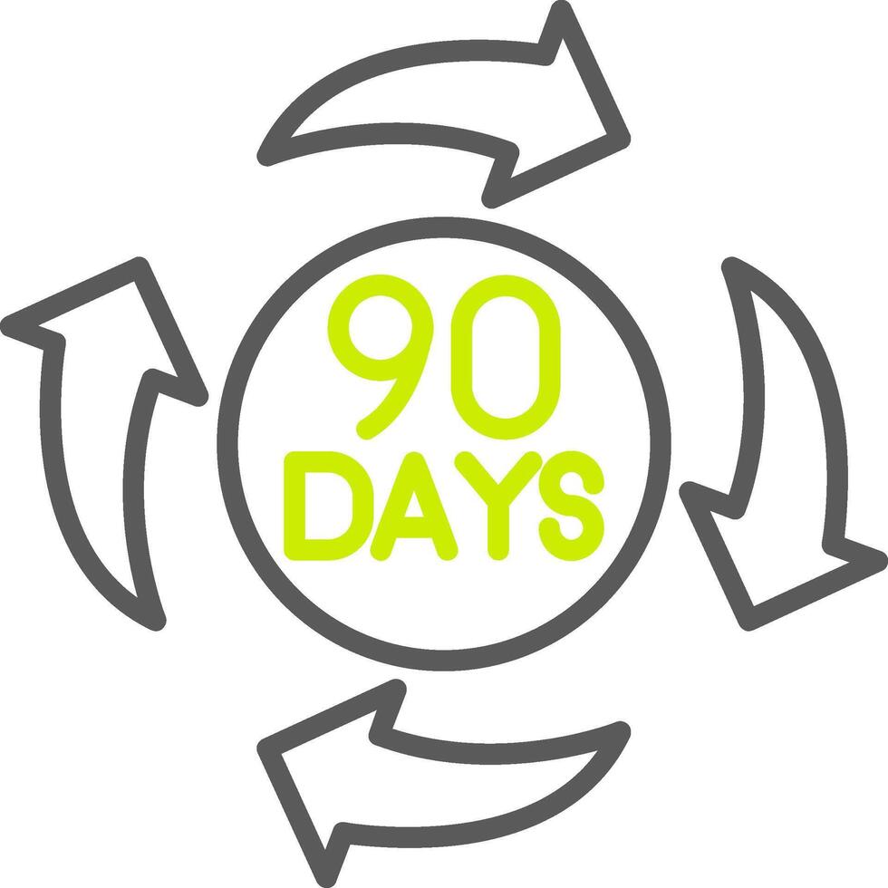 90 Days Dynamic UI Symbol vector