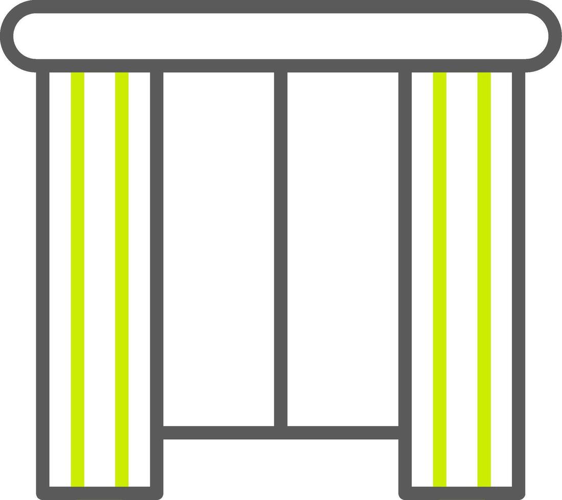 Curtain Versatile Line Drawing vector