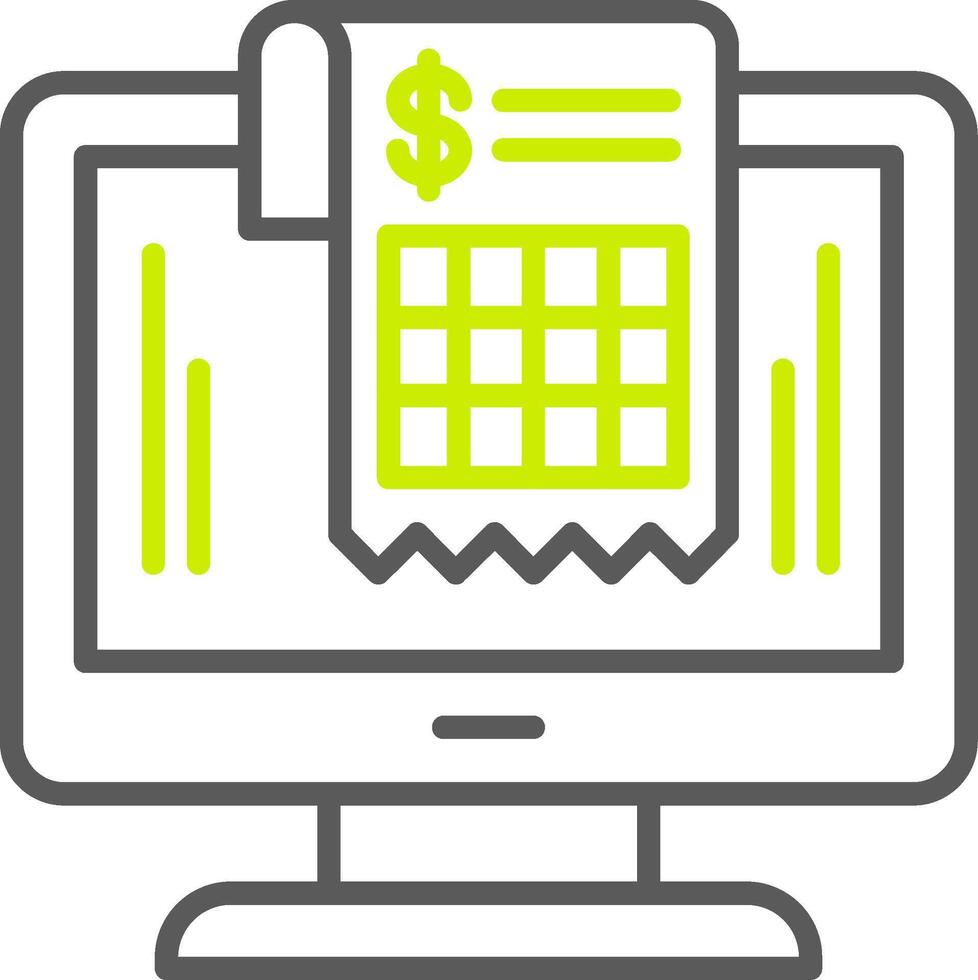 Invoice Professional Line Mark vector