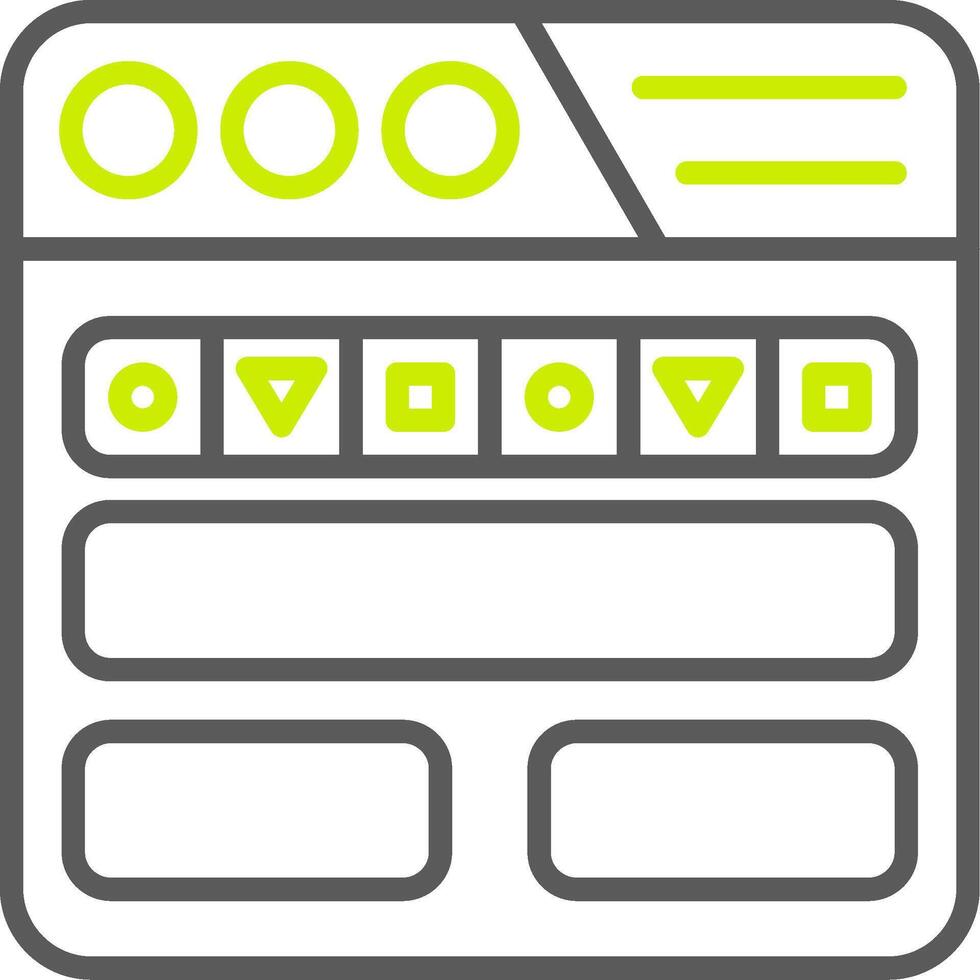 Navigation Bar 3D App Feature vector