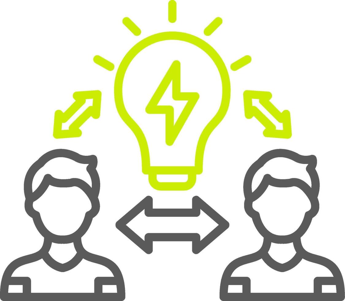 Relation Streamlined Line Drawing vector