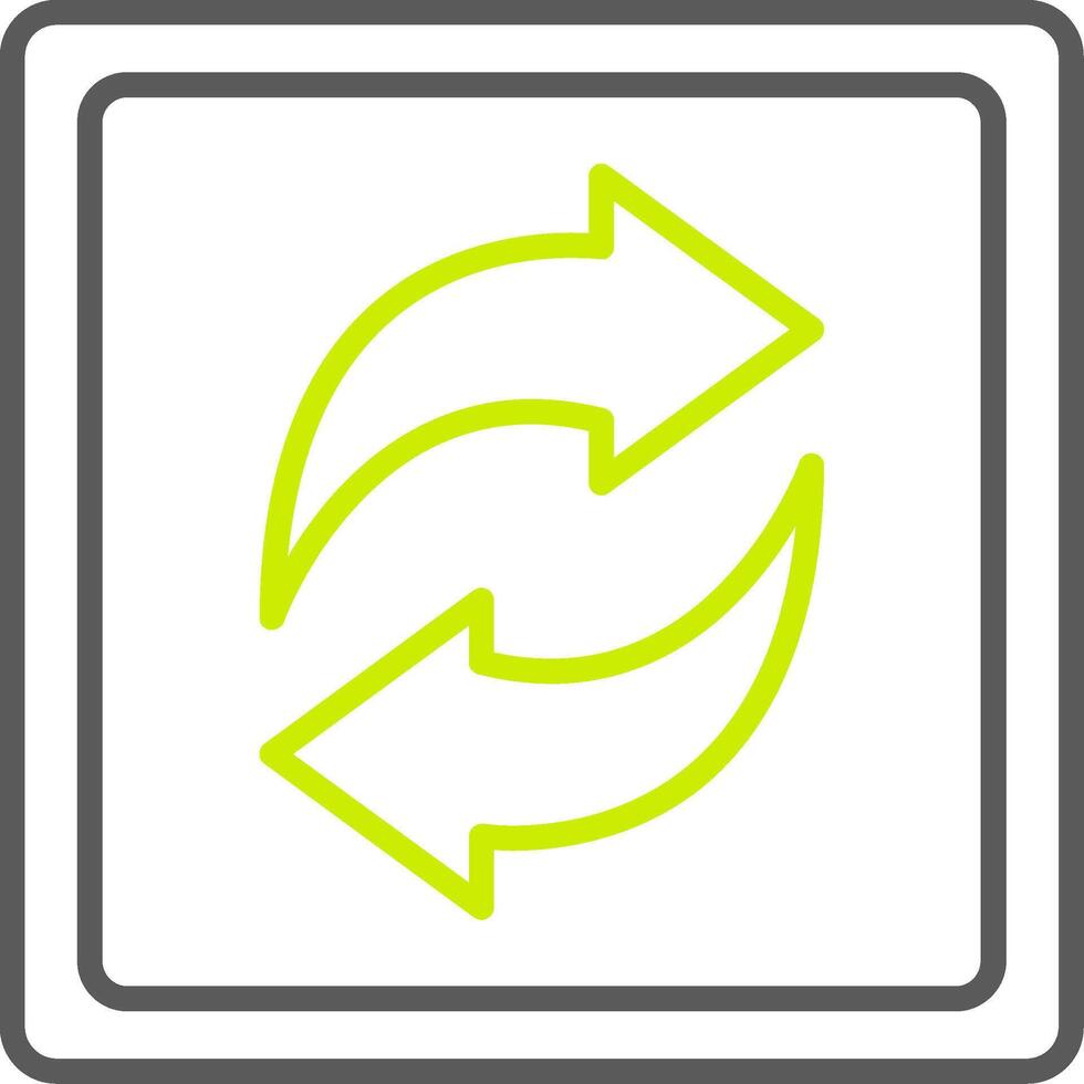 Two Circular Arows Simple Web Tag vector