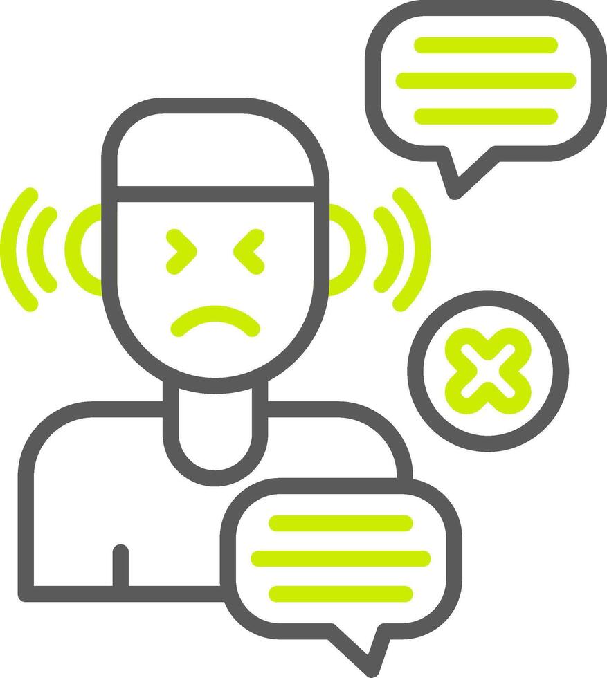 No Listen Advanced Creative Piece vector