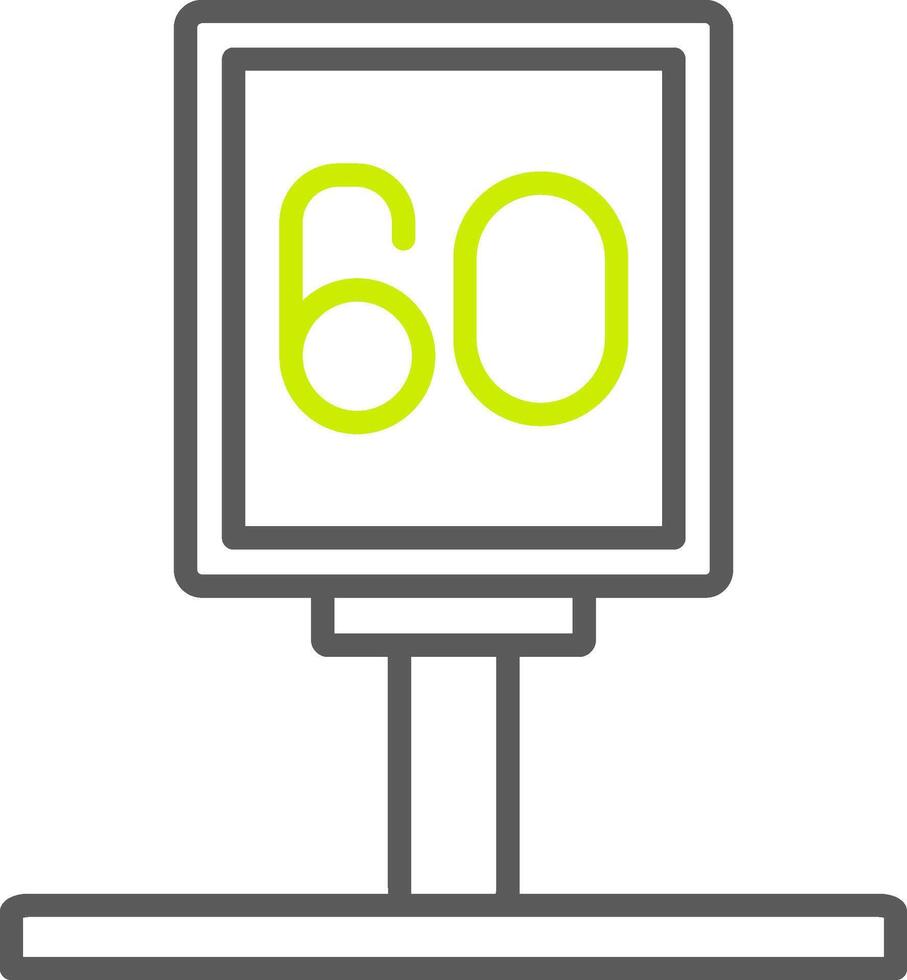 Speed Limit Light Mode Icon vector