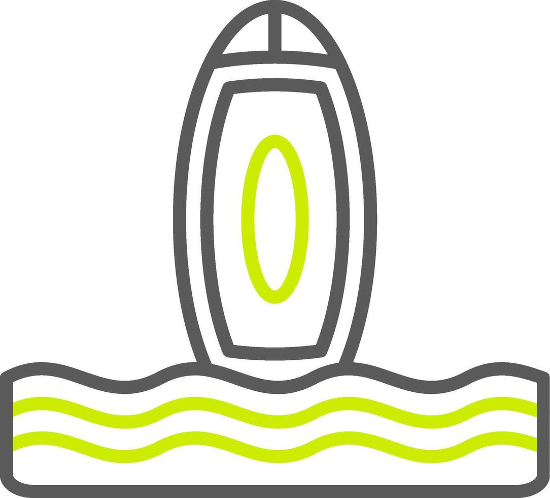 Surfboard Versatile Line Drawing vector