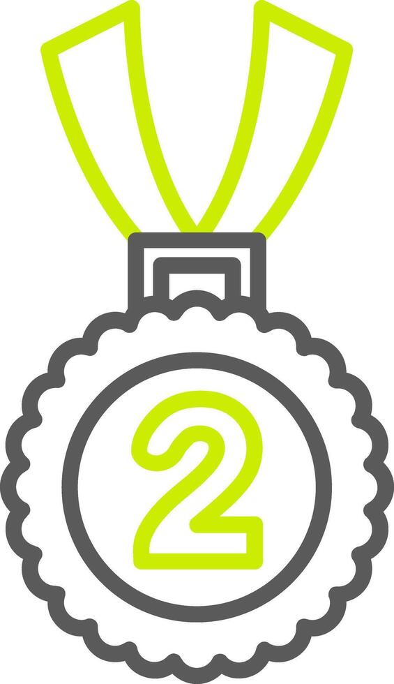 2nd Prize Elegant Tech Badge vector