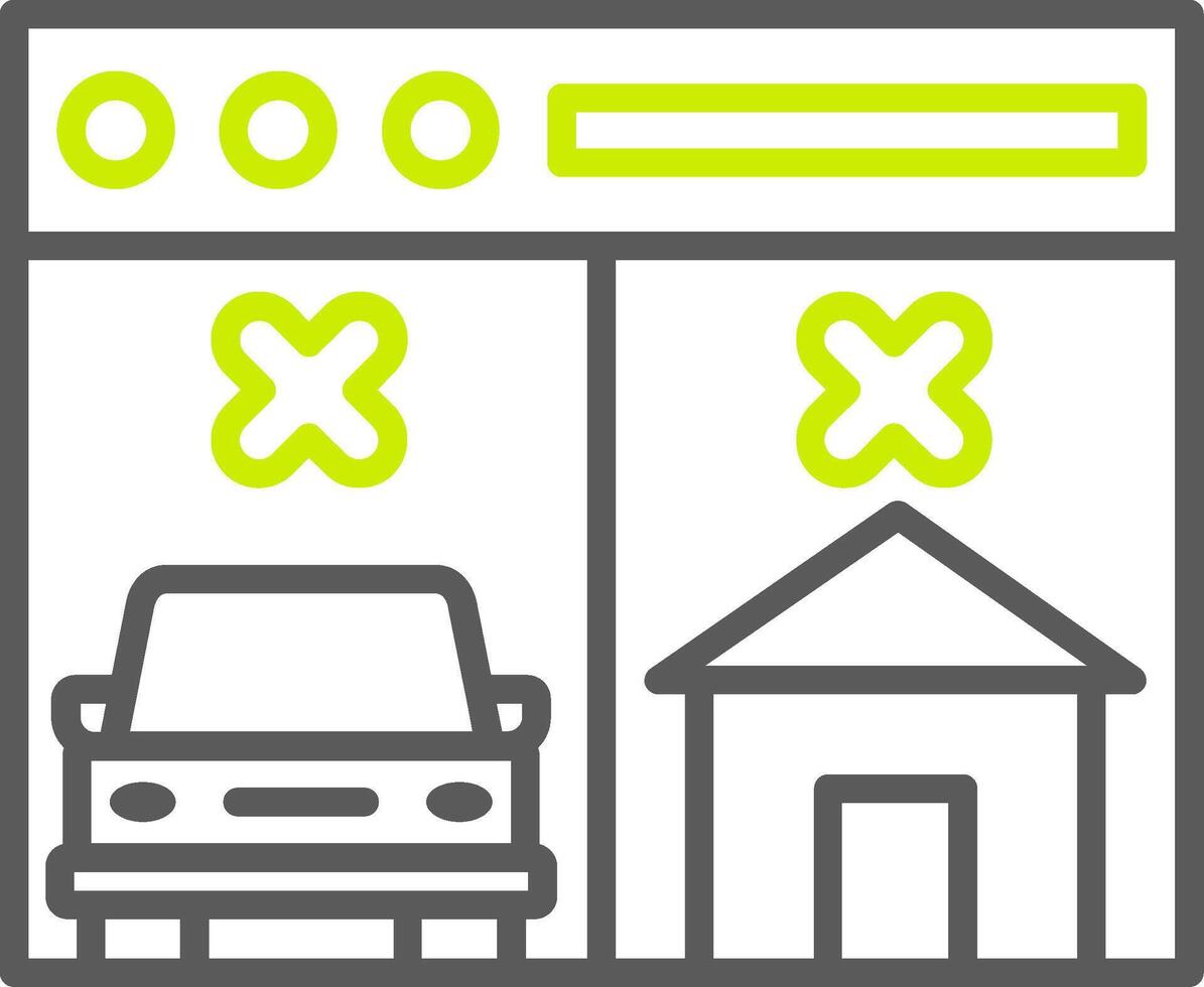 Booking Cancel Custom Visual Mark vector