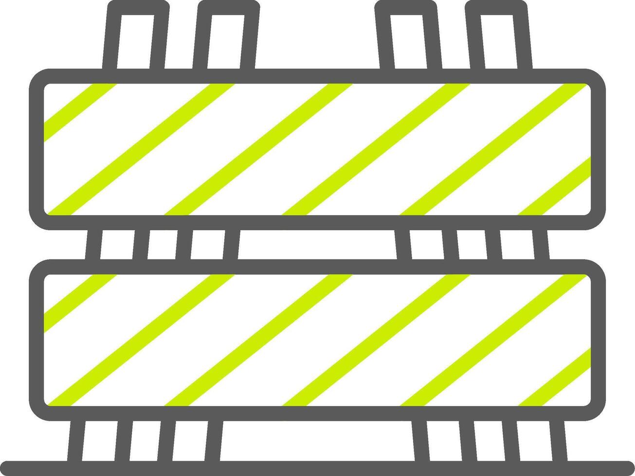 Barrier Streamlined Line Drawing vector
