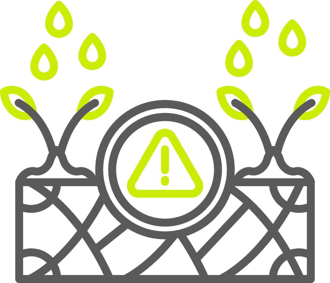 Drought Neon Grid Feature vector