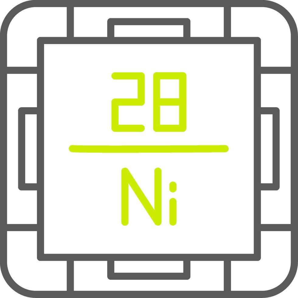 Nickel Gradient Style Mark vector