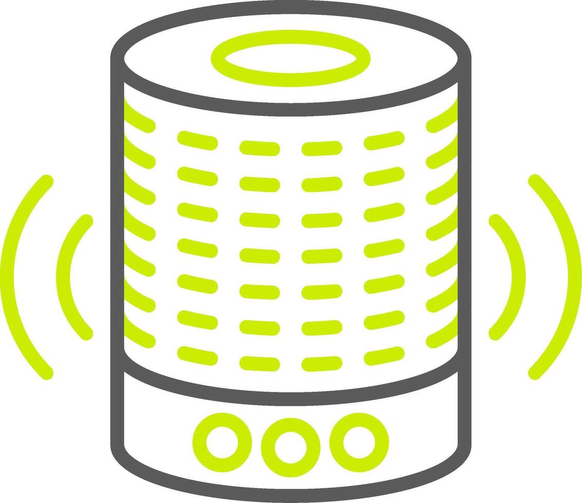 Smart Speaker Gradient Style Mark vector