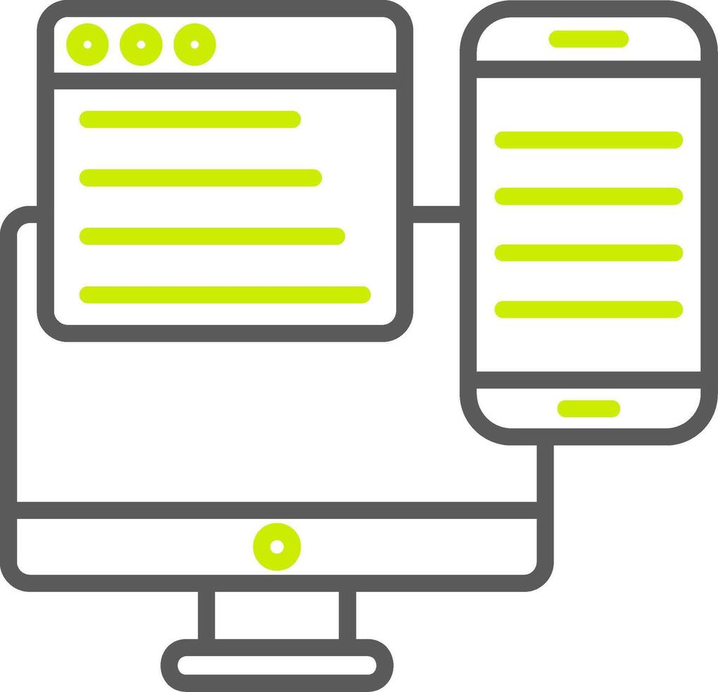 Responsive Design Versatile App Object vector