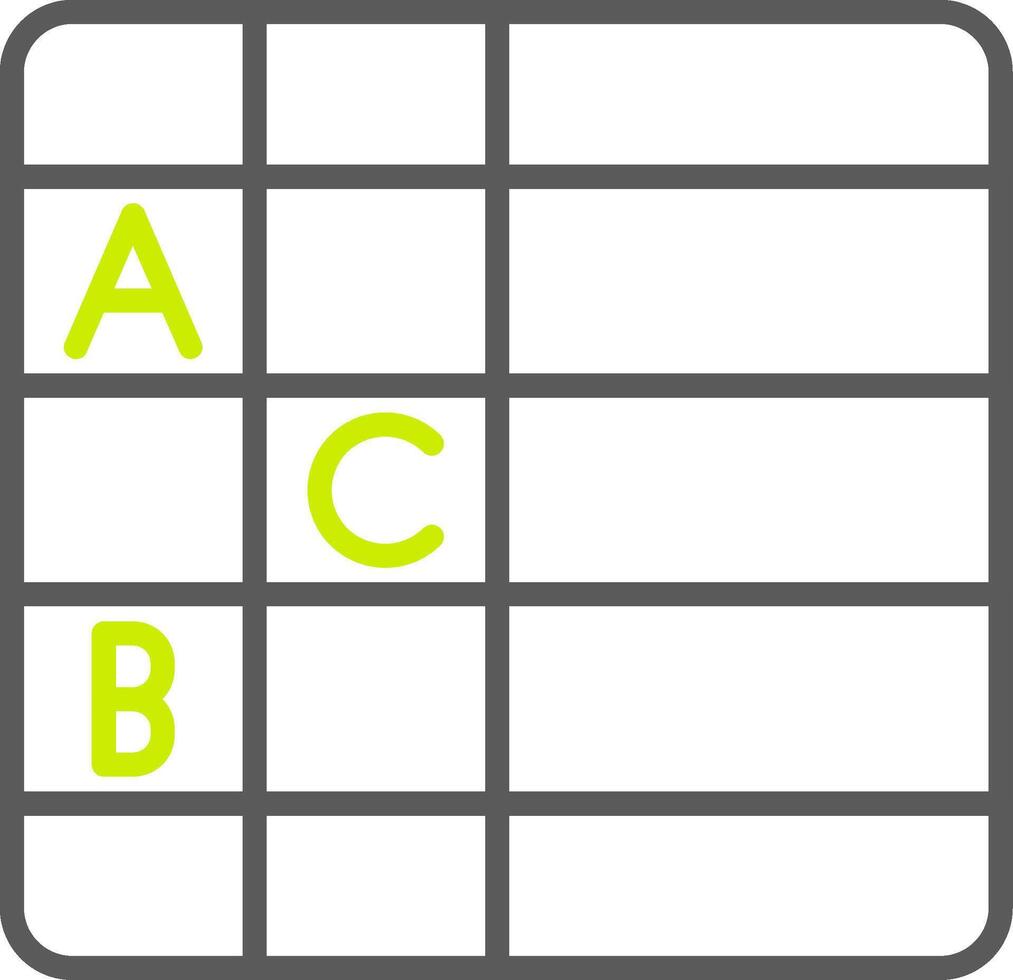 Table Responsive UX Token vector
