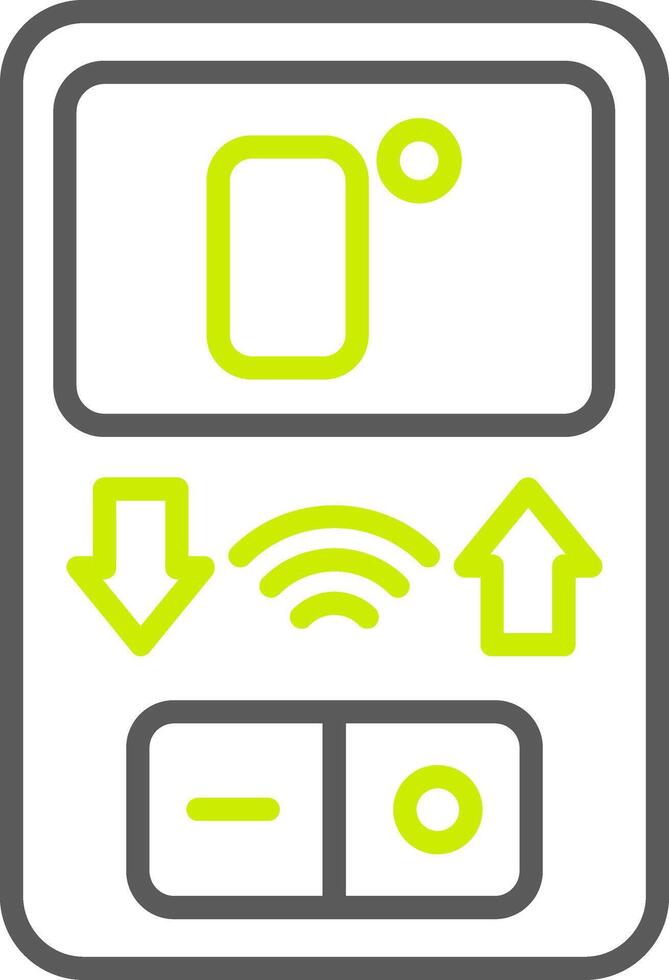 Thermostat Streamlined Line Drawing vector