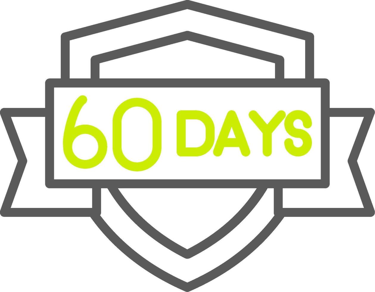 60 Days Advanced Creative Piece vector