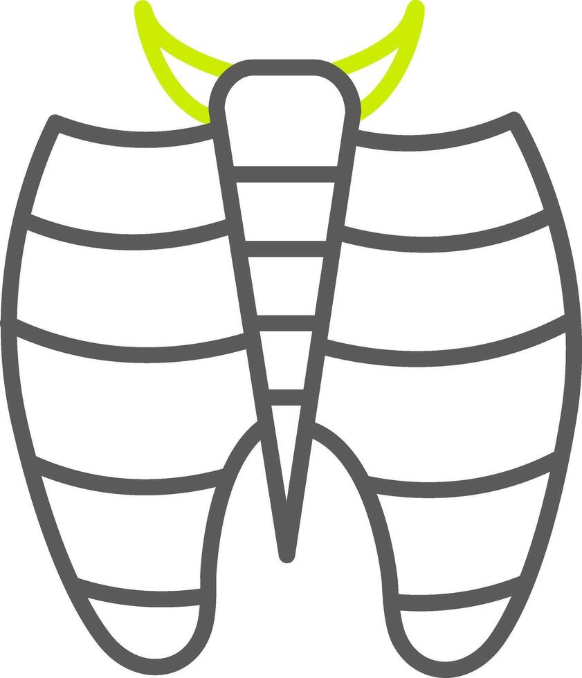 Ribcage Highlighted UX Stamp vector
