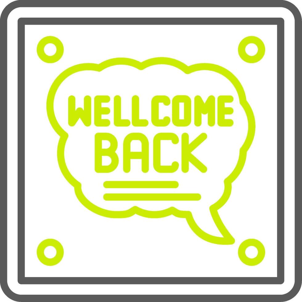Welcome Back Versatile Web Graphic vector